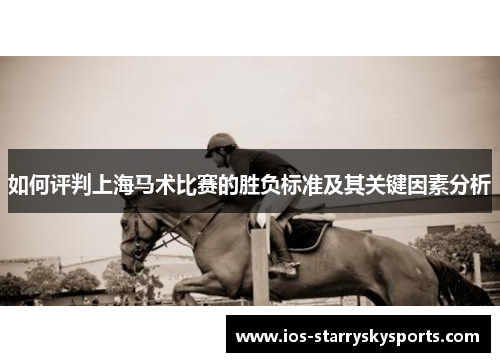 如何评判上海马术比赛的胜负标准及其关键因素分析 如何评判上海马术比赛的胜负标准及其关键因素分析
